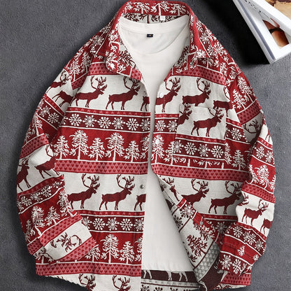 Casaco-Camisa de Urso de Homem Vintage Americano, Camisa Casual de Luxo da Moda para Outono