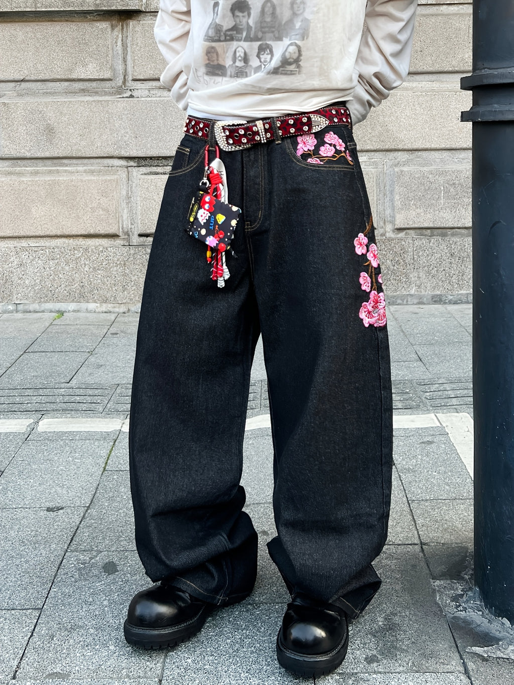 Dark Bloom Denim — Black Plum