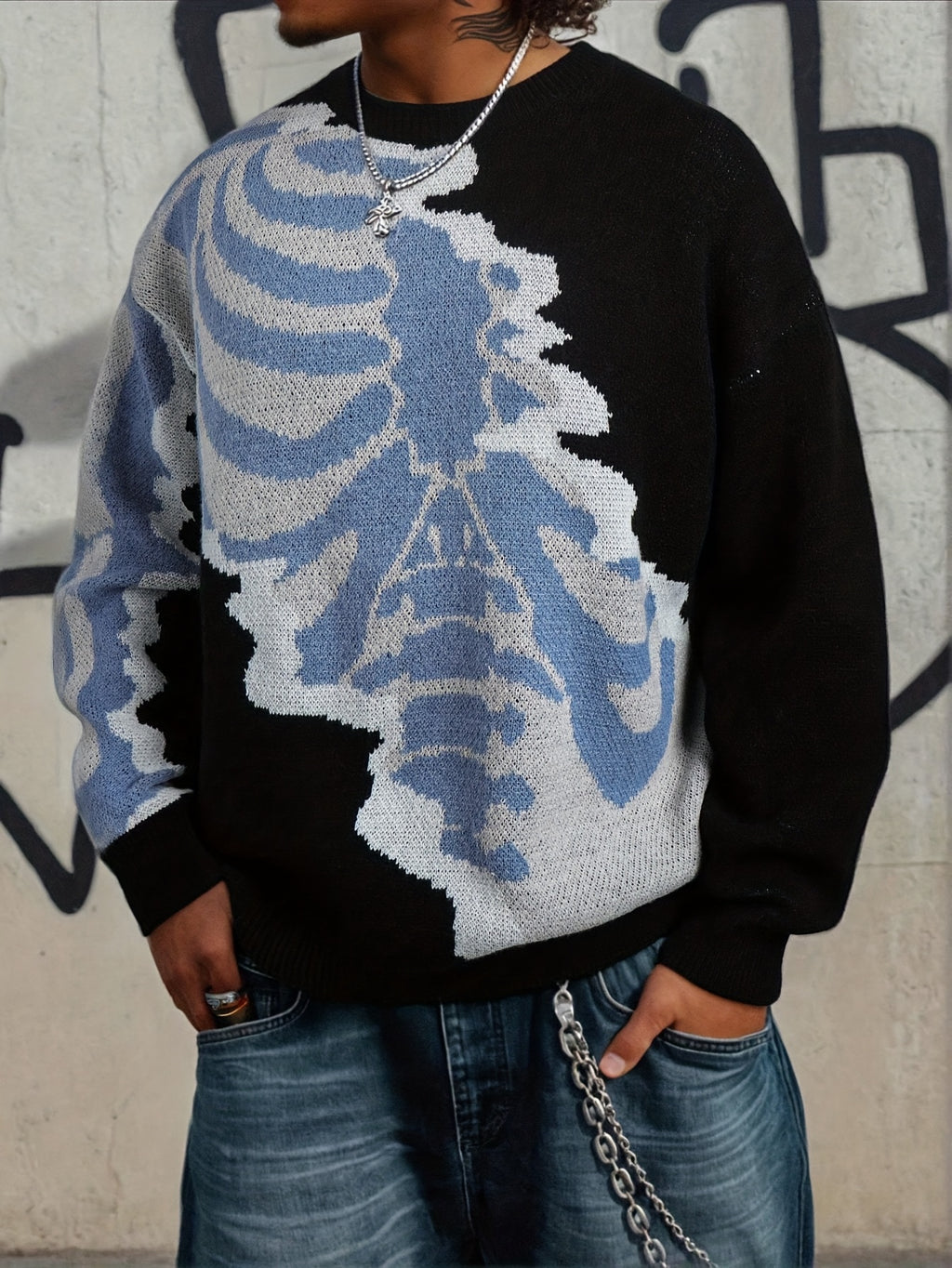 Dark Skull Knit Vest