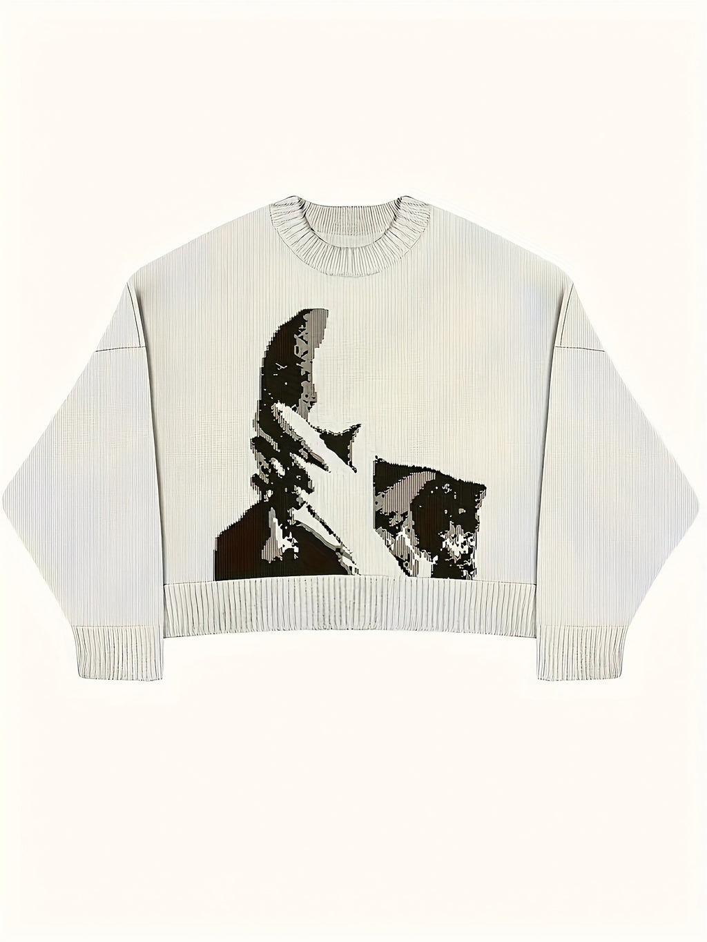 Dark Face Graphic Knit