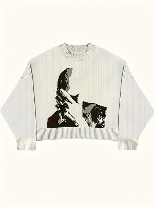 Dark Face Graphic Knit