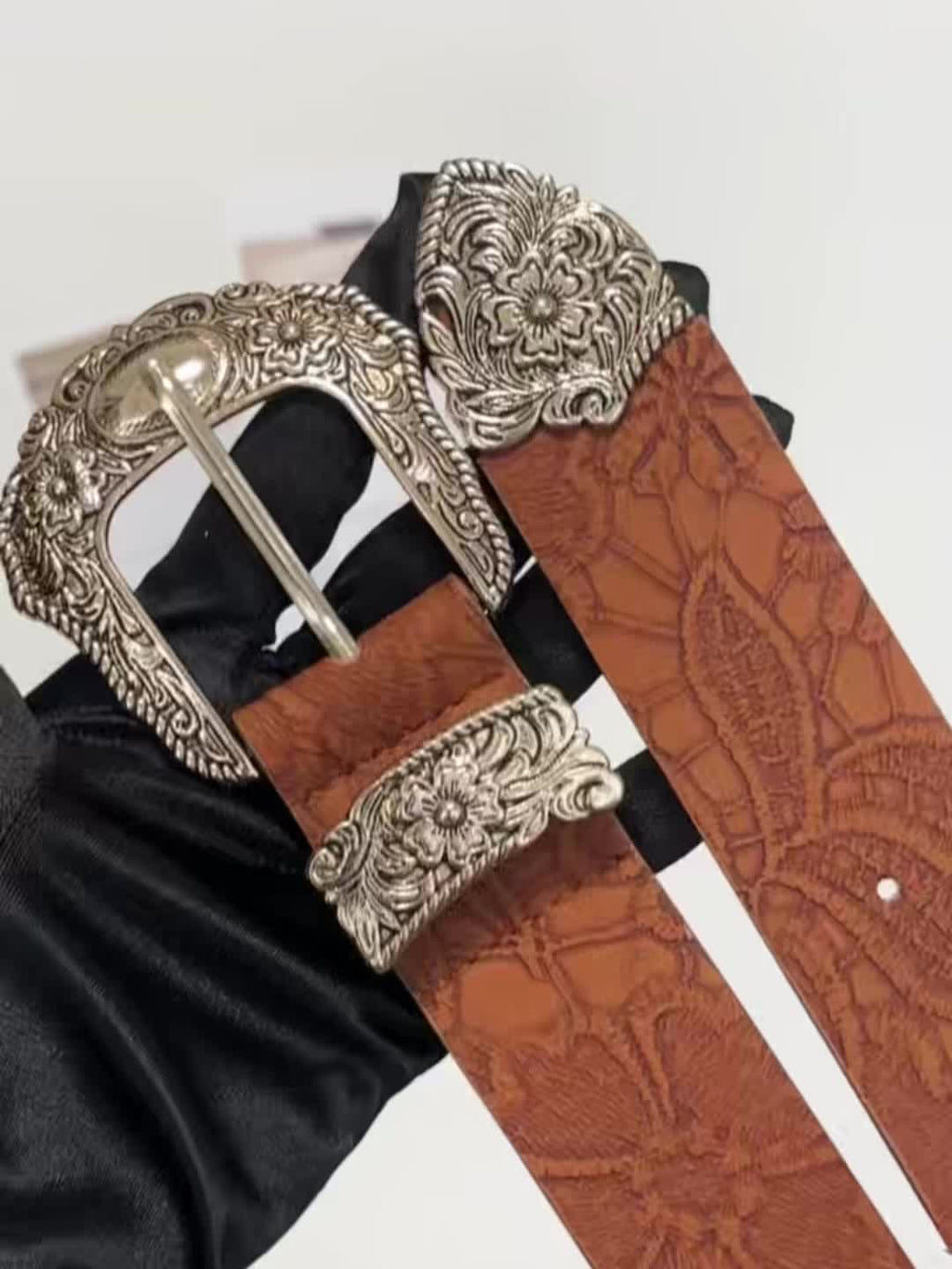 Cinto de senhora Boho estilo country country com estampado, resistente, perfeito para o dia a dia, Halloween, verão, escola, outono e outras ocasiões especiais.