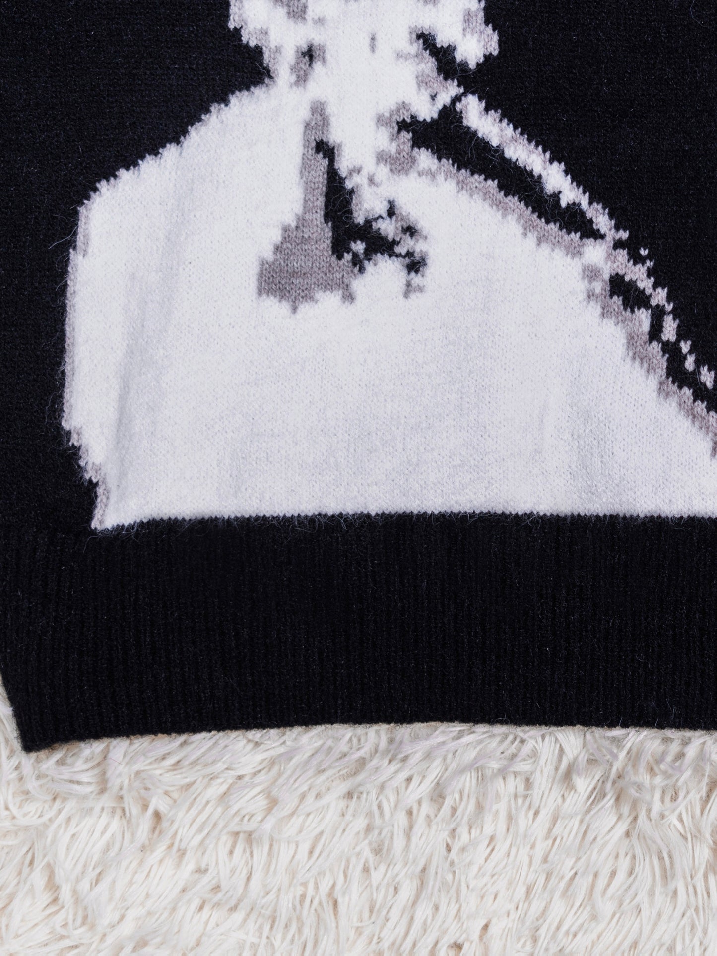 Pull femme Halloween et Noël - Pull graphique visage noir et blanc, pull doux au quotidien pour les tenues de fête d'Halloween, cadeaux de Noël - Pull chic et décontracté toute l'année pour femme, pull de fêtes, tenue festive, motif géométrique