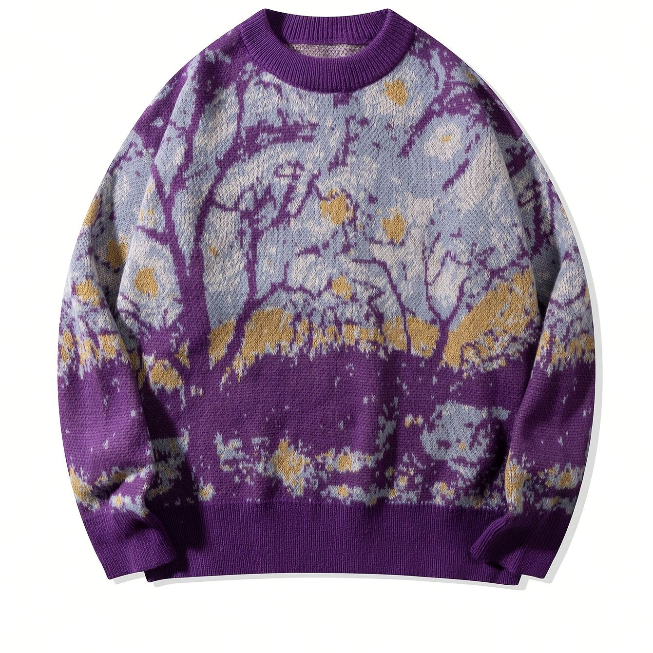 Dark Branch Abstract Knit