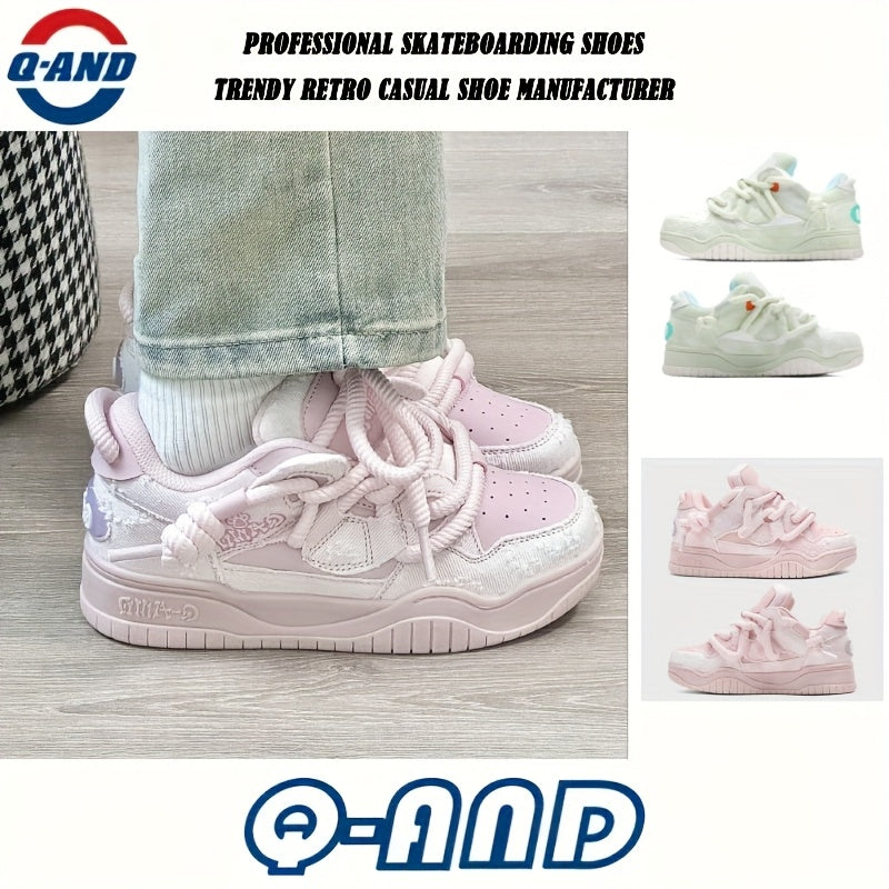 [ténis] Sapatos de Skate Unissexo com Sola Grossa e Plana que São Elegantes e Versáteis, Perfeitos para Desportos ao Ar Livre e Fitness. Estes Sapatos Modernos São Projetados Especificamente para Skate e Adequados para Rua e Exterior