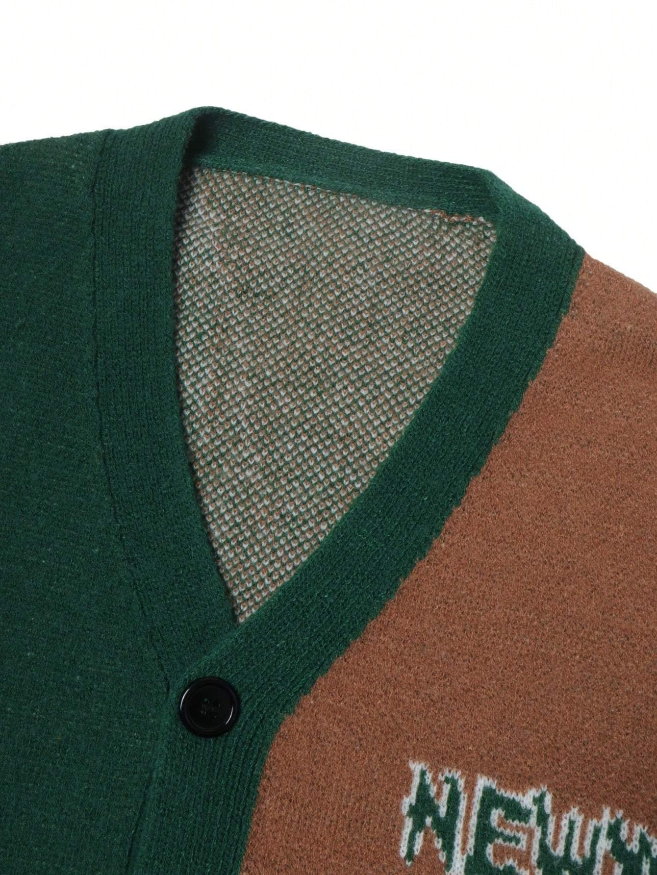 Dark New York Cartoon Cardigan