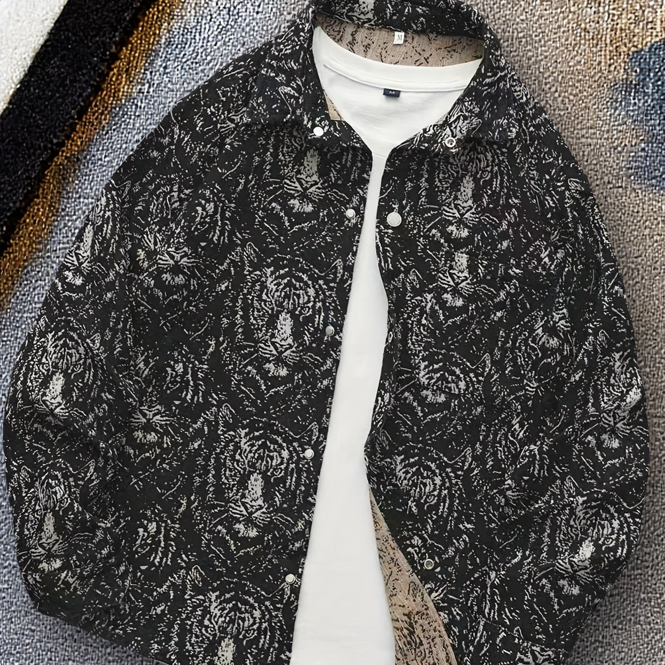 Dark Bear Woven Shirt Jacket