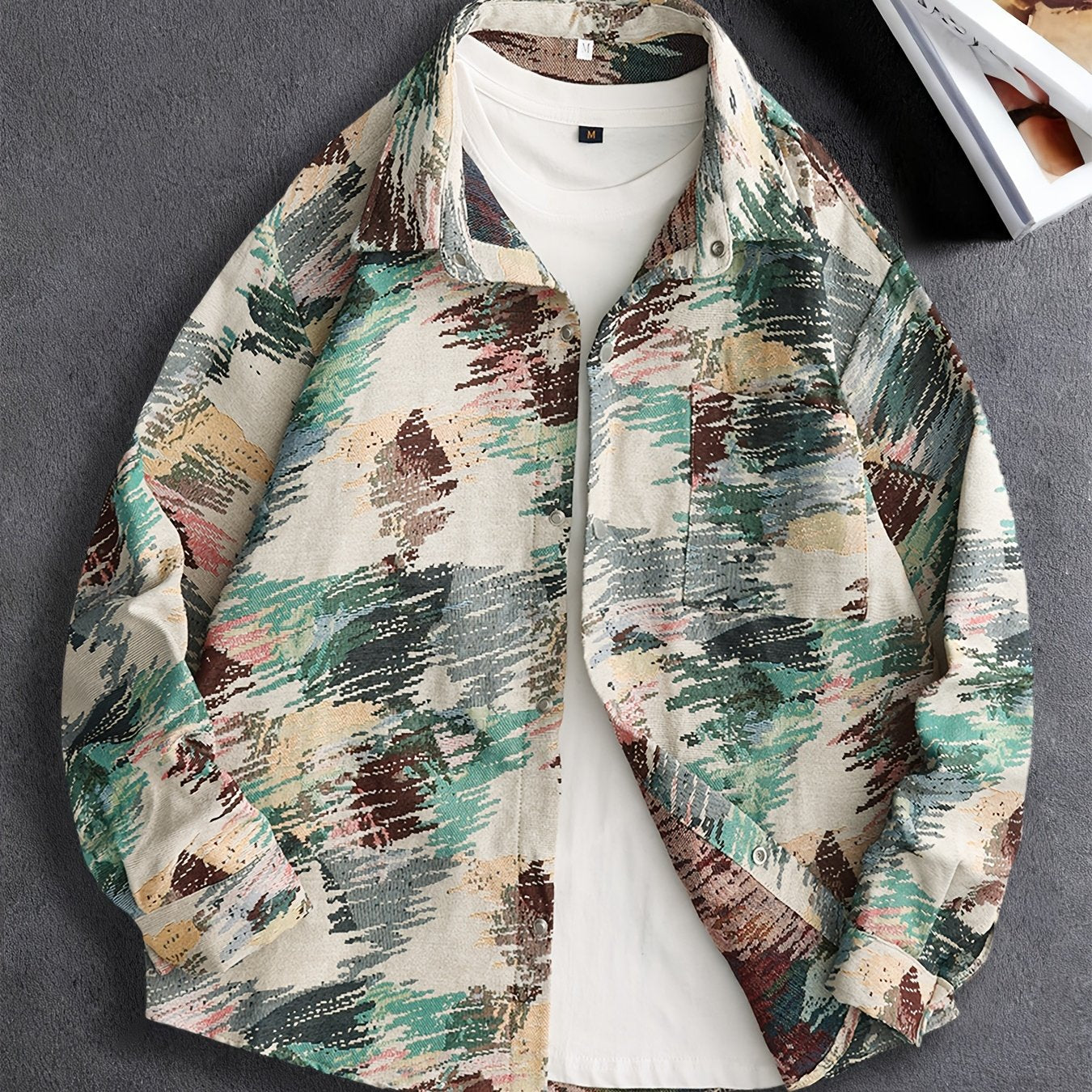 Dark Bear Woven Shirt Jacket