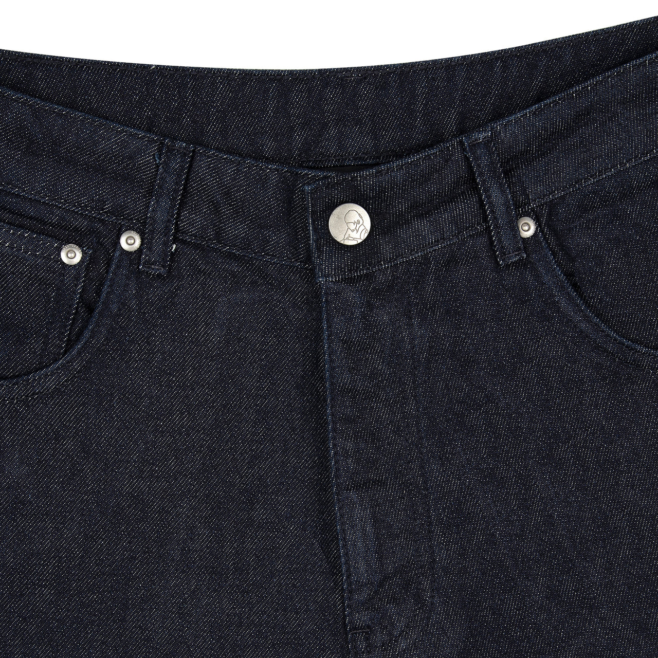"Whales V2" Raw Denim Jorts