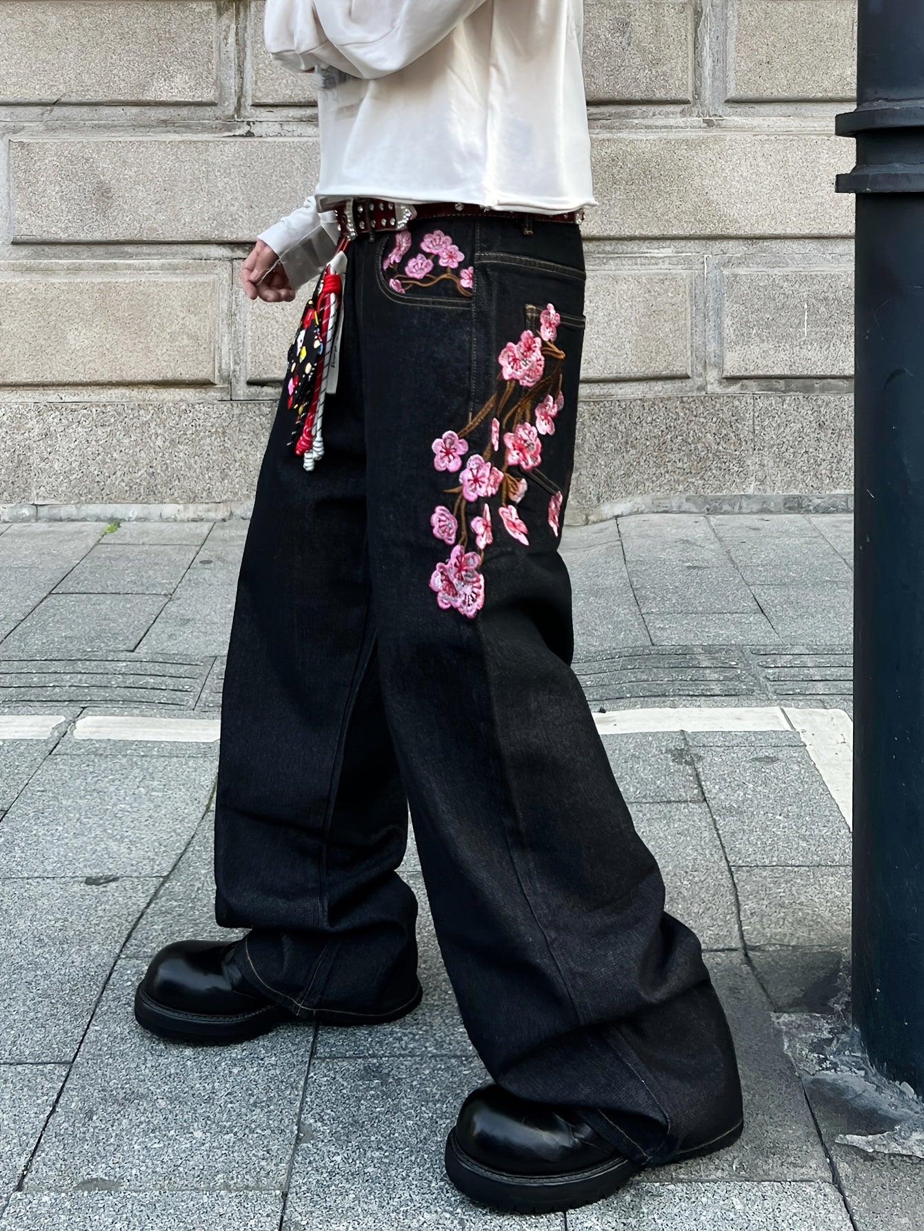 Dark Bloom Denim — Black Plum