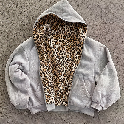 Phantom Leopard Zip Hoodie