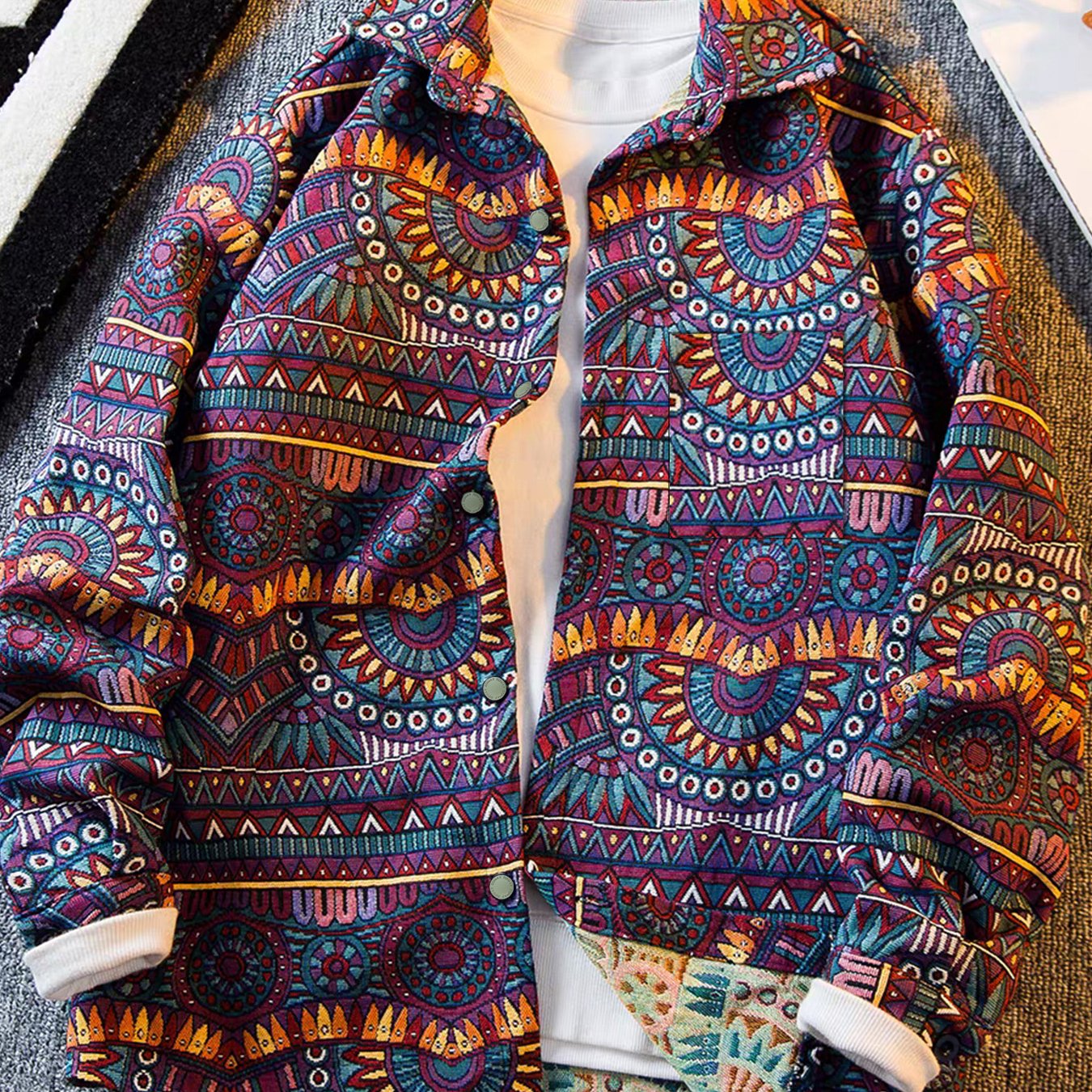 Dark Bear Woven Shirt Jacket