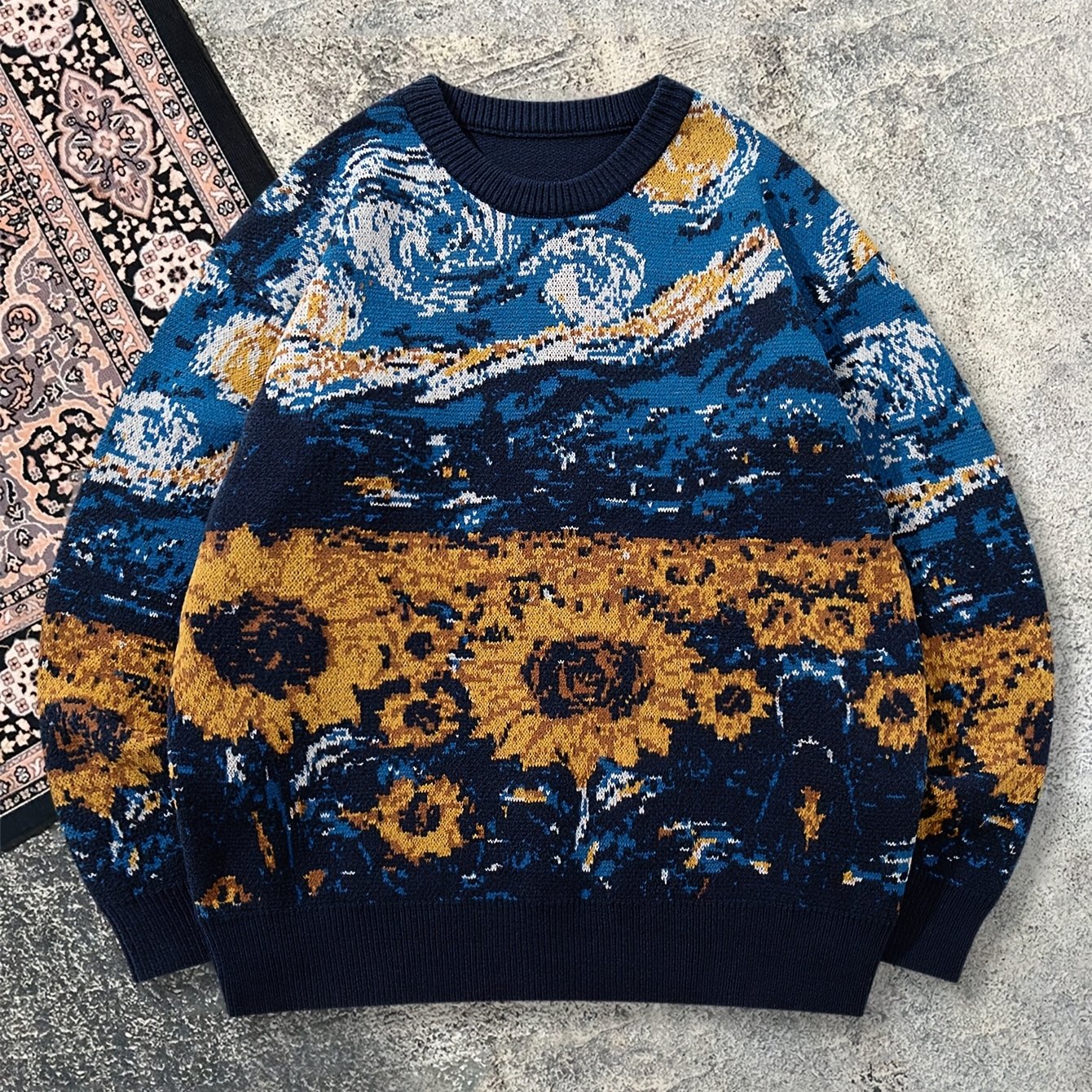 Arte Sunflower Knit Pullover