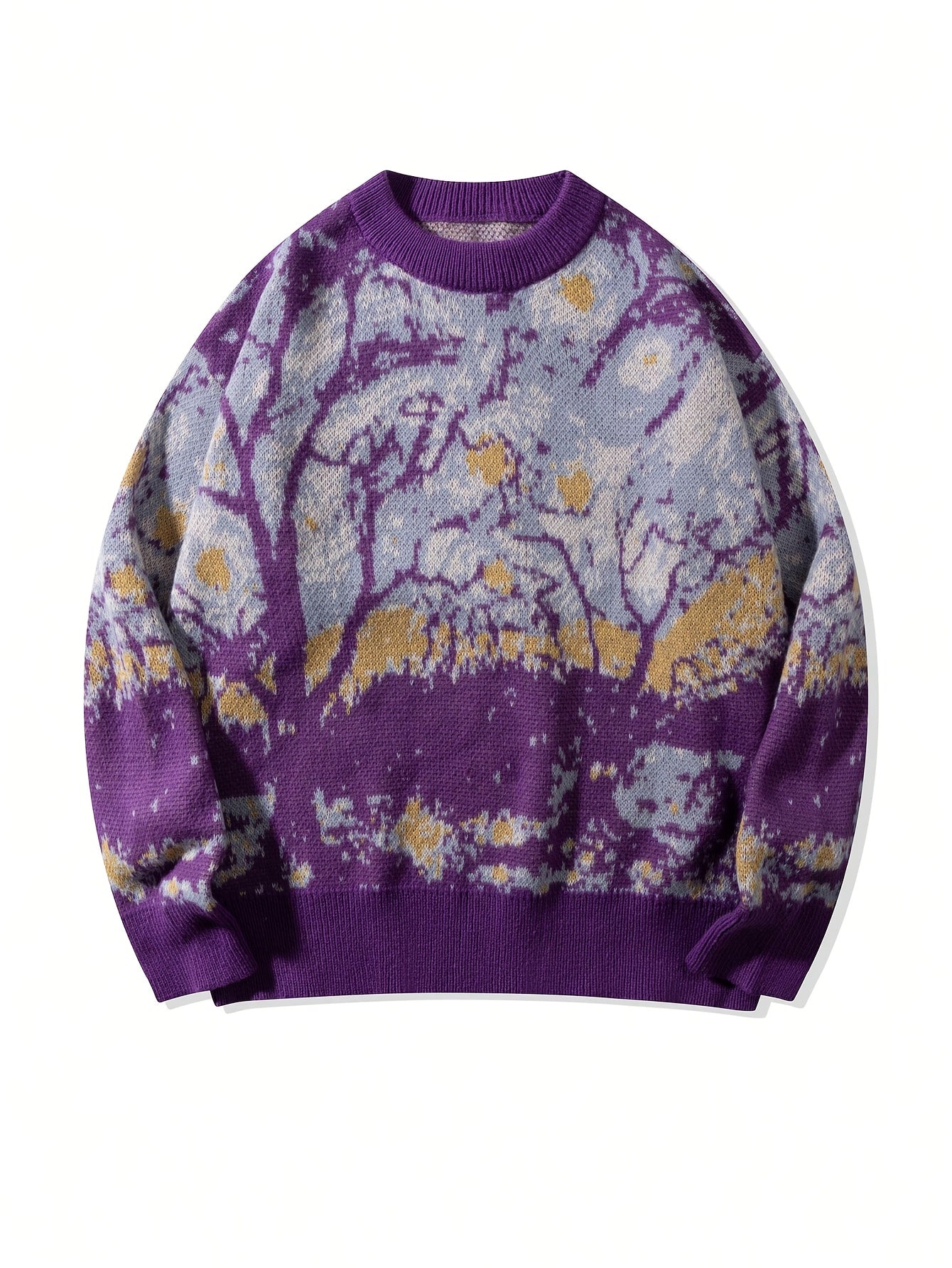 Dark Branch Abstract Knit