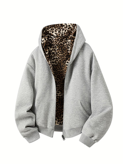 Phantom Leopard Zip Hoodie