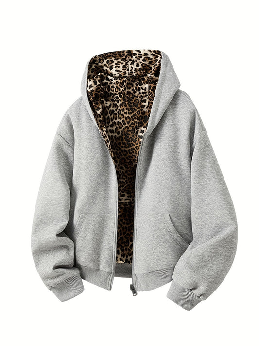 Phantom Leopard Zip Hoodie