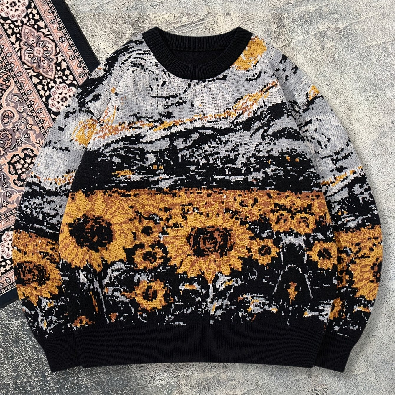 Arte Sunflower Knit Pullover