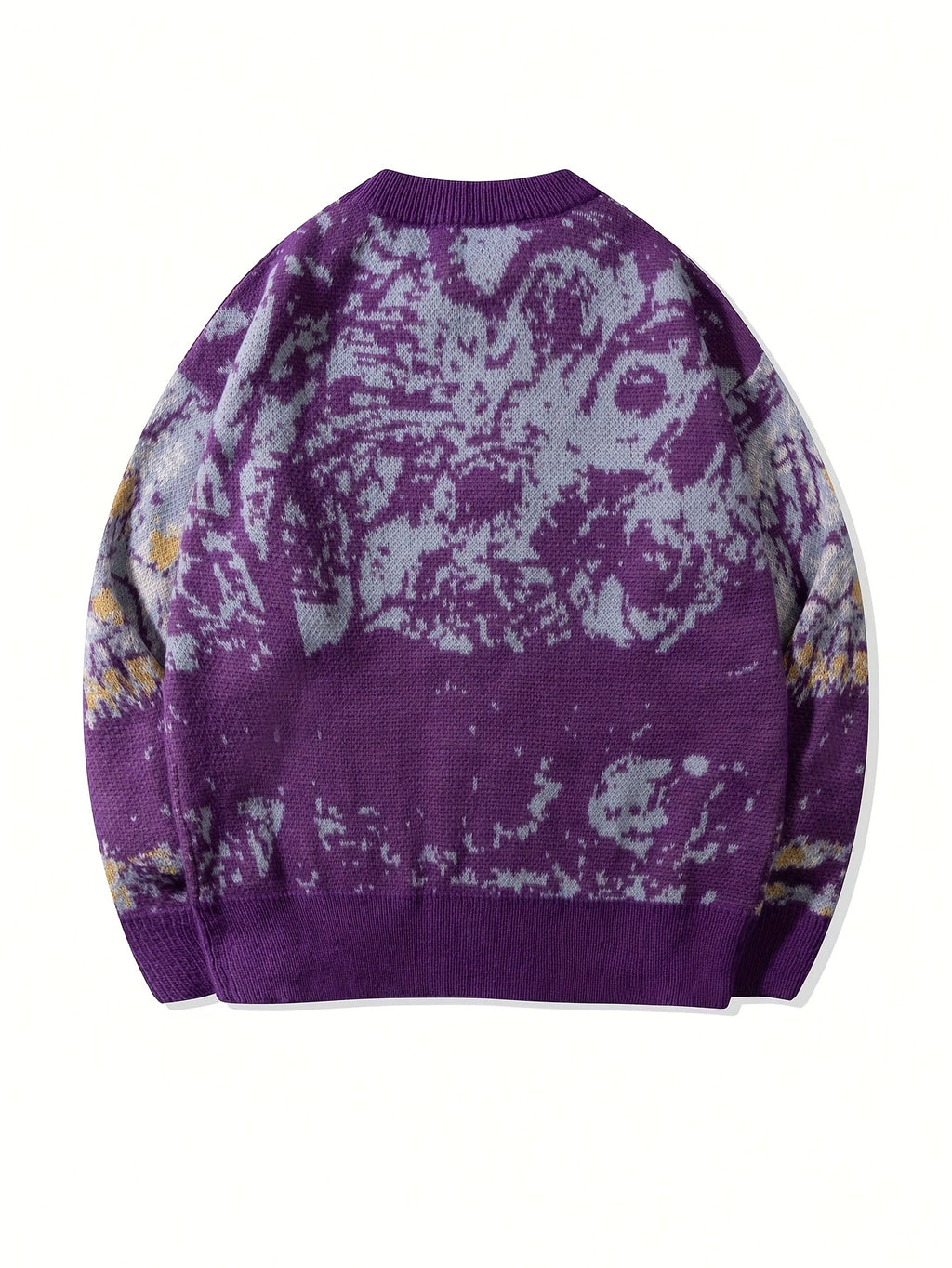 Pull unisexe à col rond et col rond, coupe ample et décontractée, idéal pour le printemps, l'automne et l'hiver. Haut en maille polyvalent.