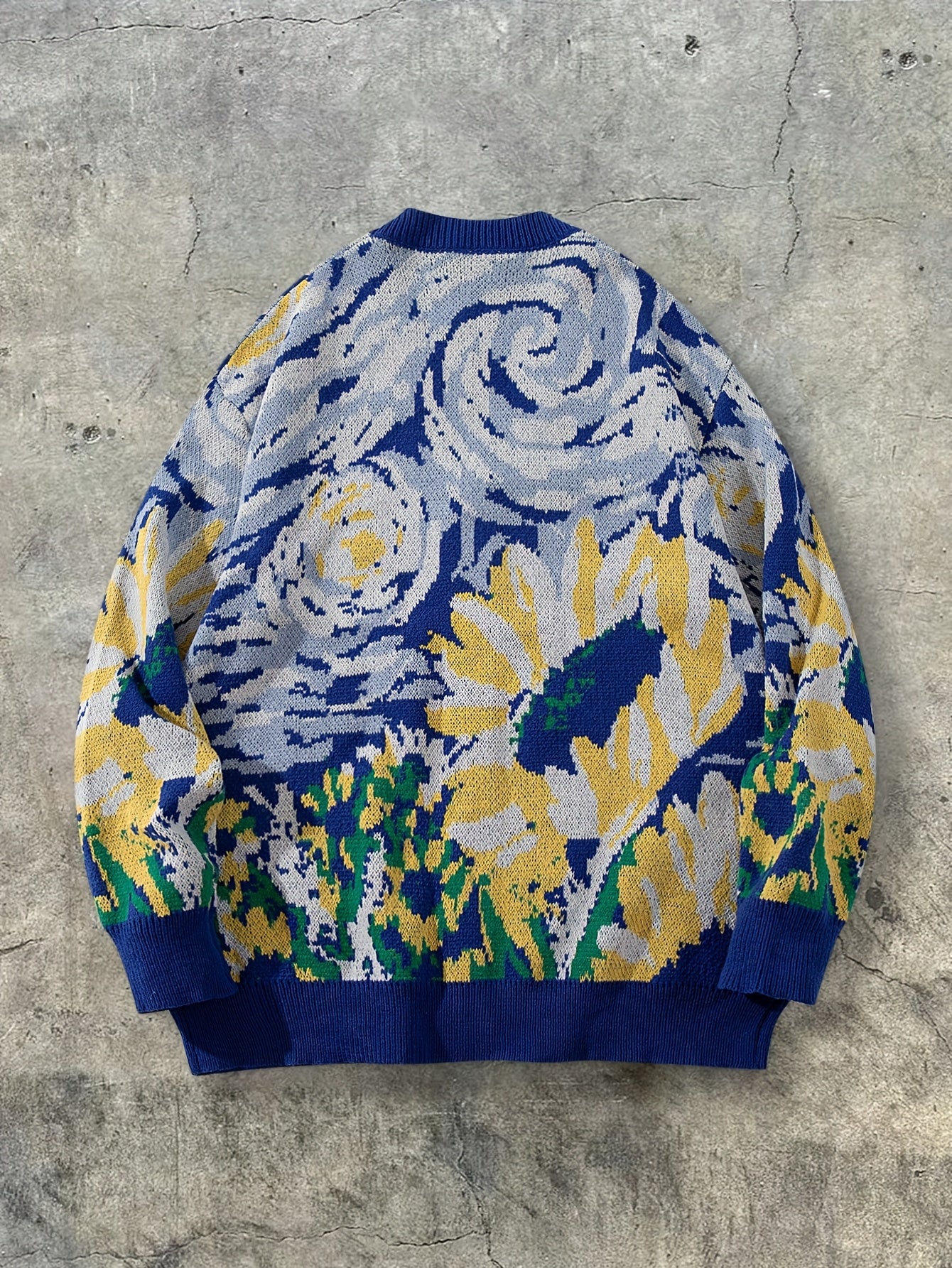 Arte Van Gogh Abstract Cardigan