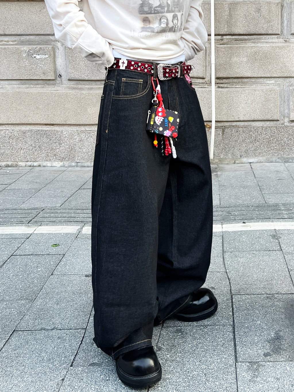 Dark Bloom Denim — Black Plum
