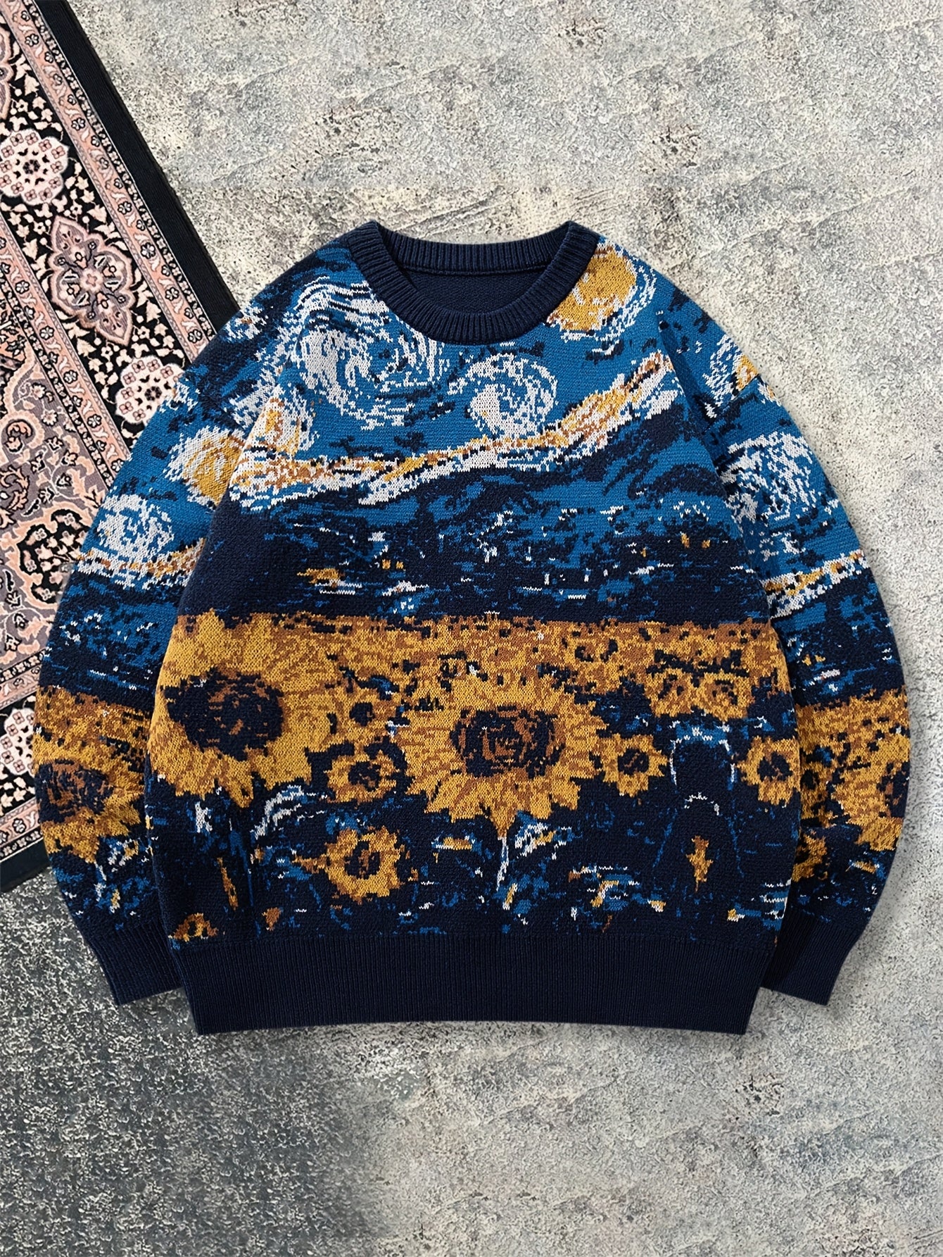 Arte Sunflower Knit Pullover