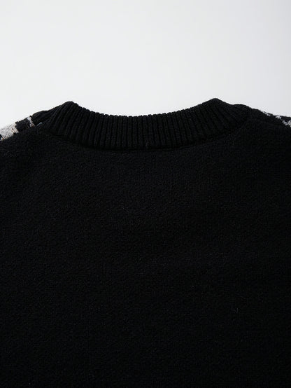 Nouveau pull décontracté pour homme, idéal pour l'automne et l'hiver. Coupe ample, orné d'un motif inspiré de Van Gogh représentant un tournesol et un ciel étoilé, avec des manches longues en maille vintage et un col rond.