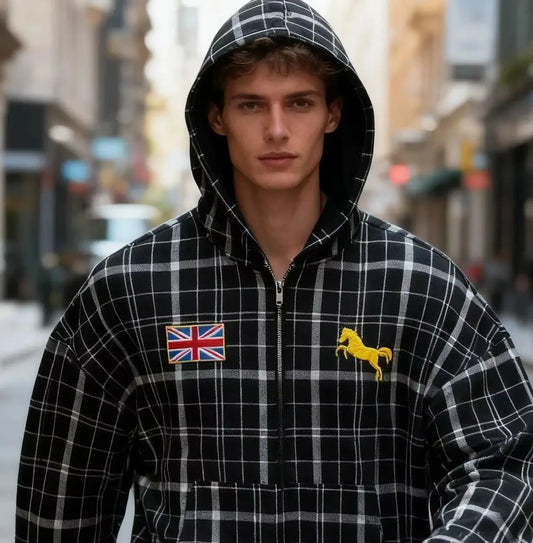 Dark Flag Stripe Zip Hoodie