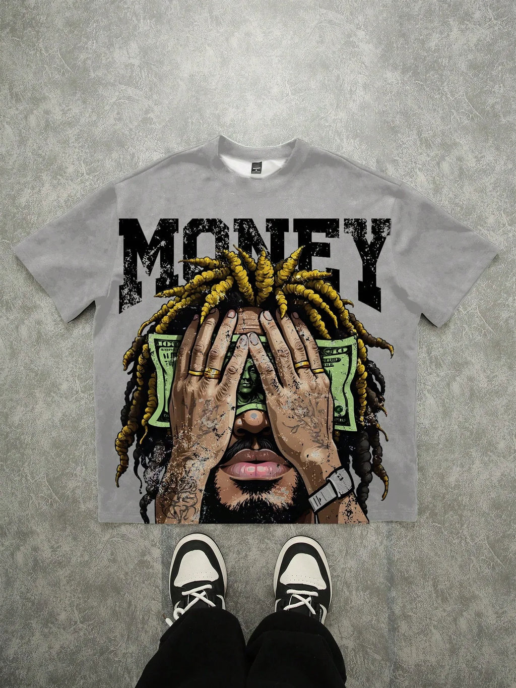 Le nouveau T-shirt homme pour l'été 2025 présente un imprimé décontracté et tendance avec motif lettre 3D, doux et respirant.