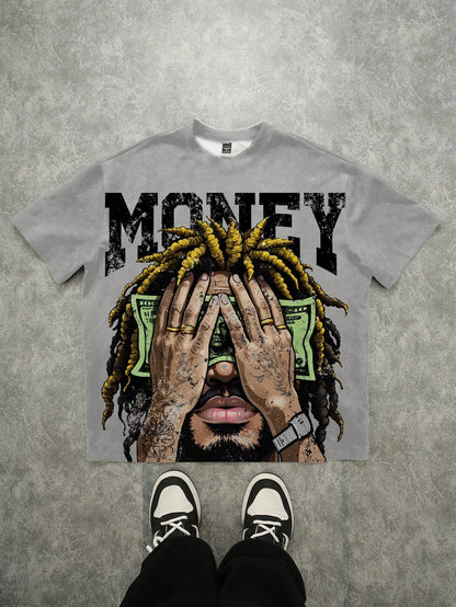 Dark Money Letter 3D Tee