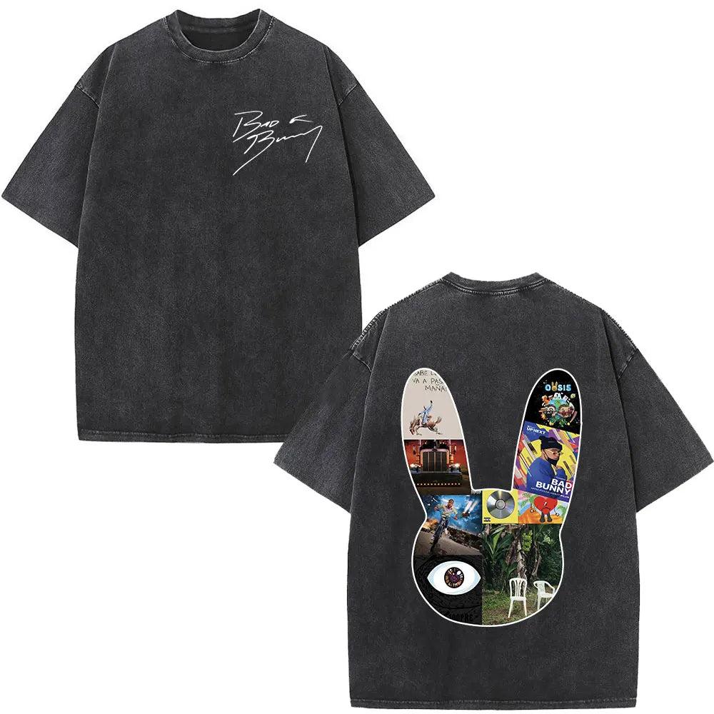 Washed Vintage Bad Bunny Tee`s
