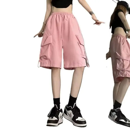 Wide-Pocket Cargo Shorts