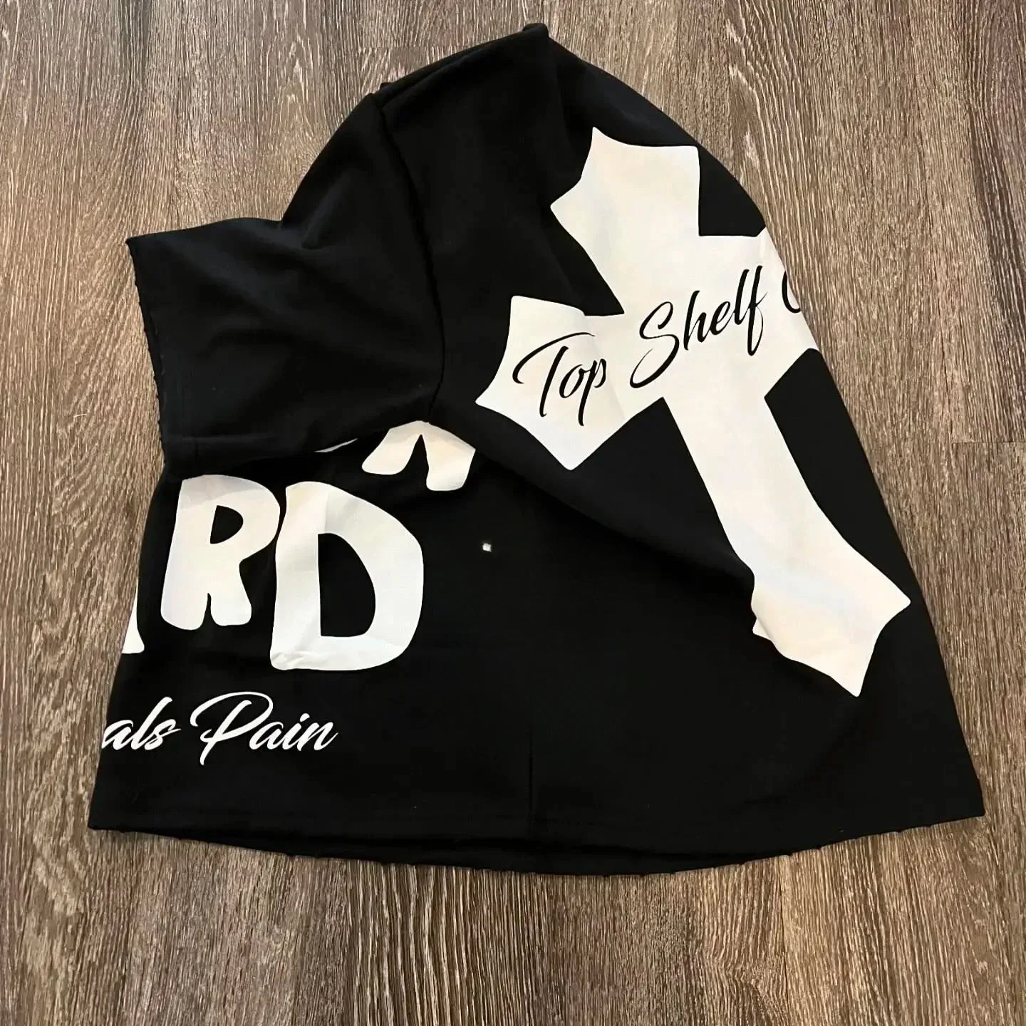 Camisola Gráfica de Algodão Puro com Gola Redonda Estilo High Street, Nova Camiseta Estampada Feminina Marca Trendy Solta Casual de Casal Americana Harajuku Y2k
