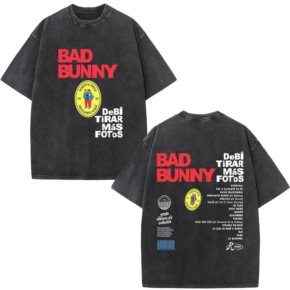 Washed Vintage Bad Bunny Tee`s