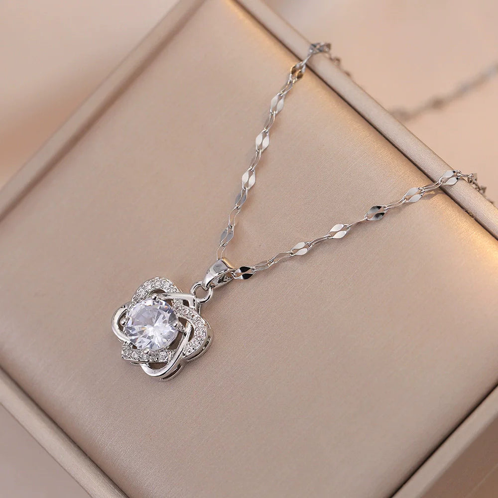 Colar Judaico Magen Estrela de David Prata Mulheres Cristal Israel Joalharia Judaica Hebraica Aço Inoxidável Hanukkah Pendentes