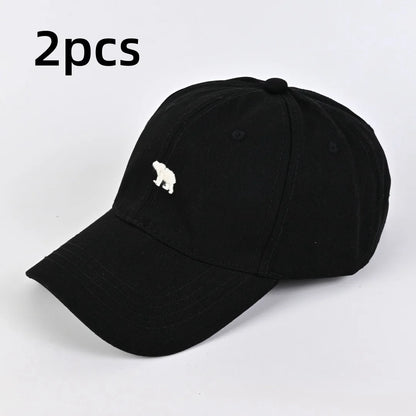 Bear Embroidered Baseball Cap