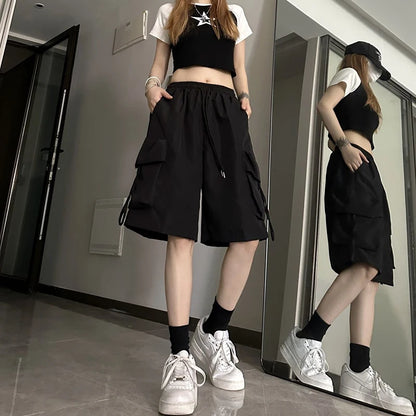 Wide-Pocket Cargo Shorts
