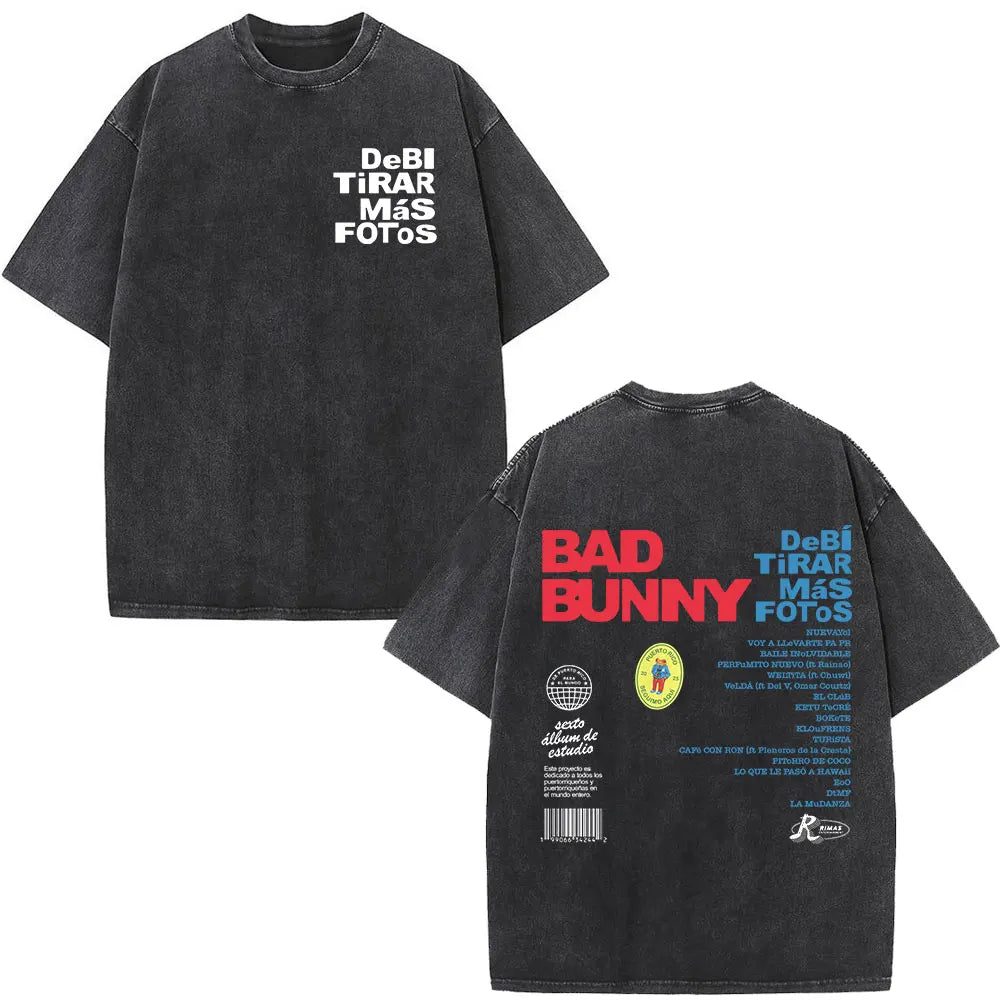 Washed Vintage Bad Bunny Tee`s