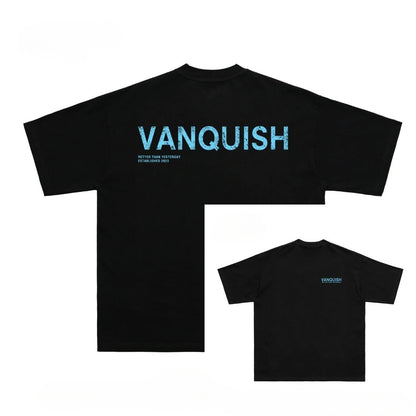 T-shirt de training ample à manches longues et col rond en coton épais VQ Fitness pour le fitness