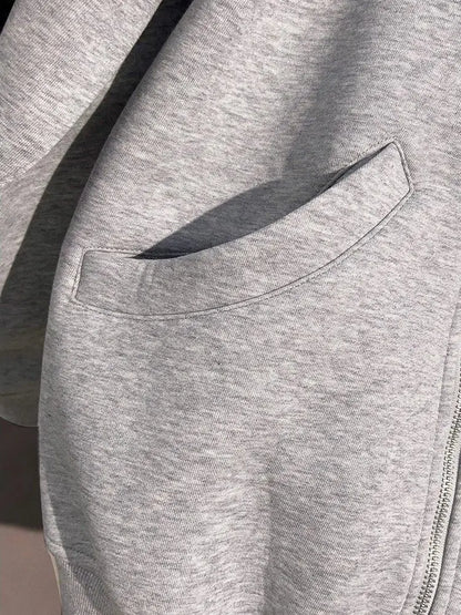 Grandes tailles 300g Sweat-shirt à capuche ample américain paresseux d'automne et d'hiver pour couples, jeunes, populaire
