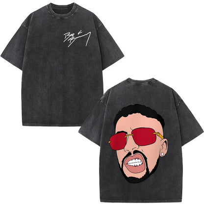 Washed Vintage Print Tee