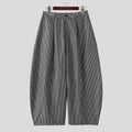 Striped Wide-Leg Joggers
