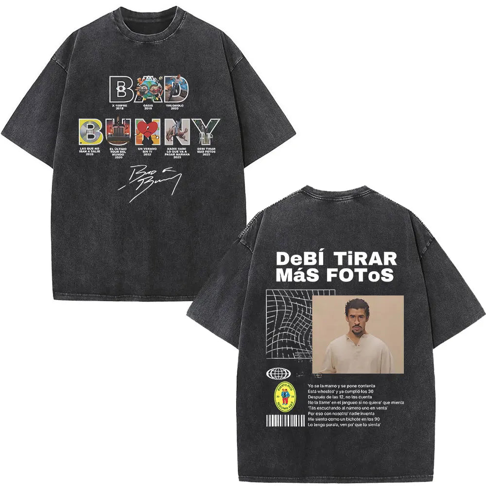 Washed Vintage Bad Bunny Tee`s