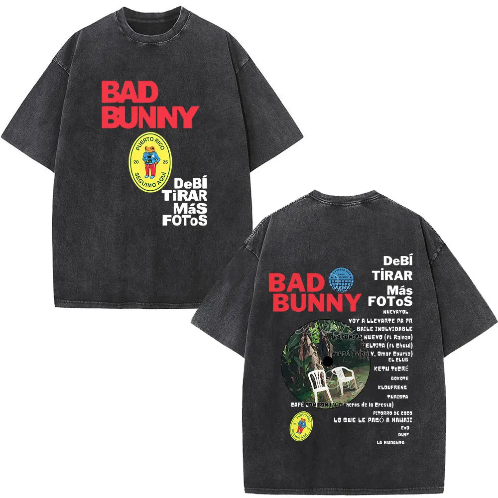 Washed Vintage Bad Bunny Tee`s