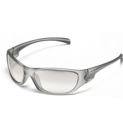 Silver Retro Sport Sunglasses