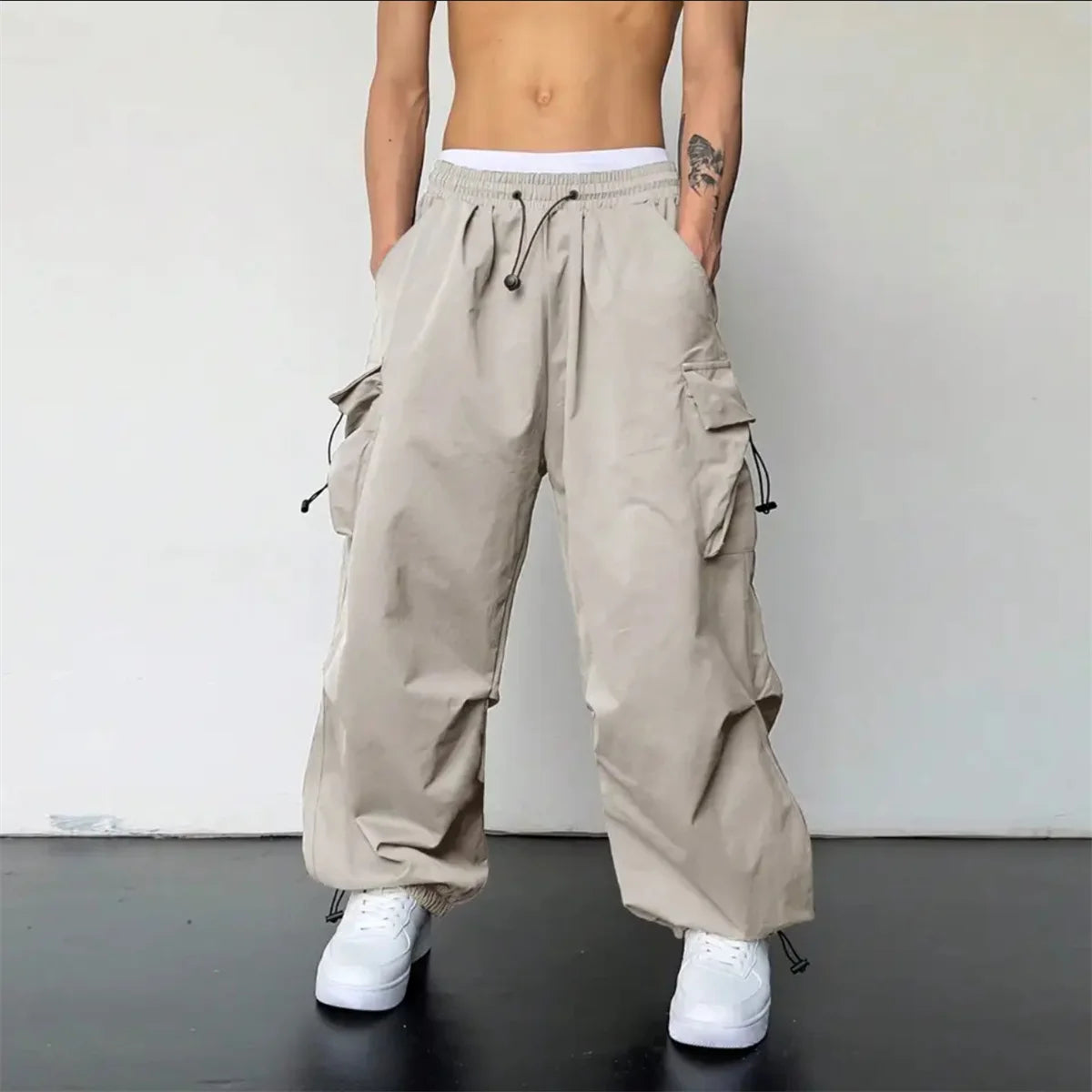 Multi-Pocket Cargo Trousers