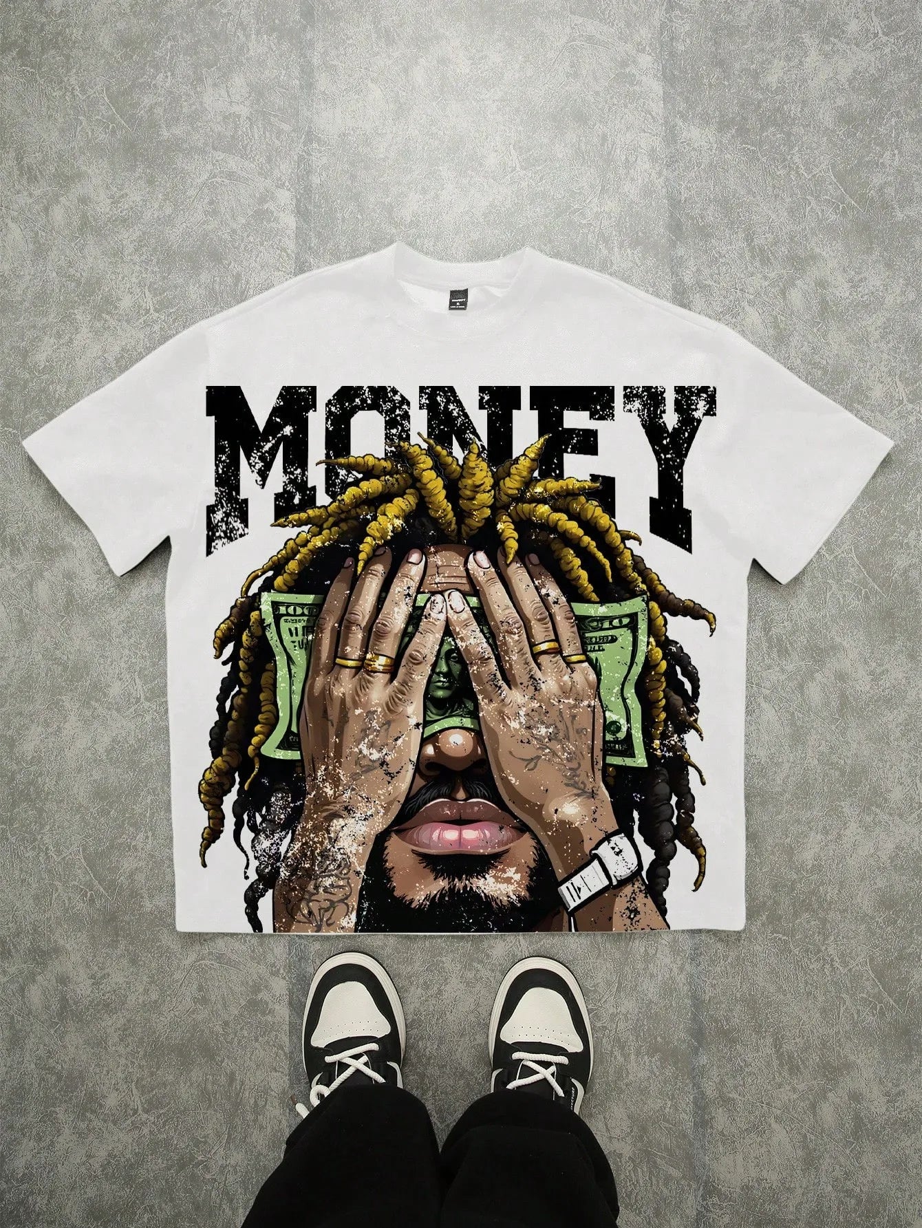 Le nouveau T-shirt homme pour l'été 2025 présente un imprimé décontracté et tendance avec motif lettre 3D, doux et respirant.