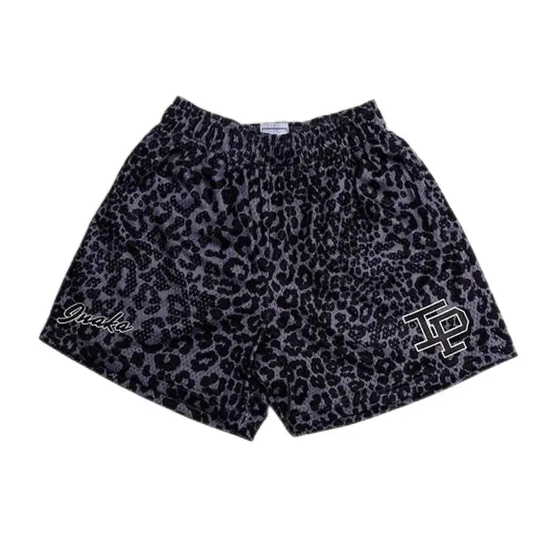 Leopard Mesh Shorts