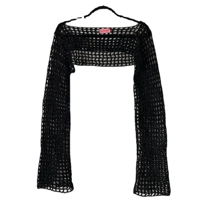 Fishnet Flare Sweater