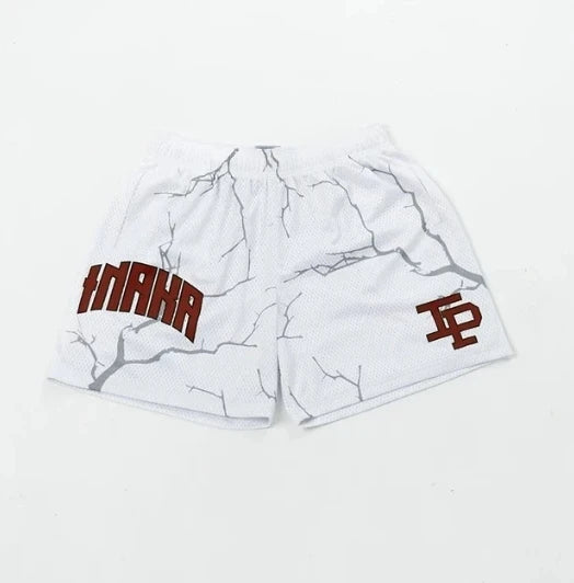 Leopard Mesh Shorts