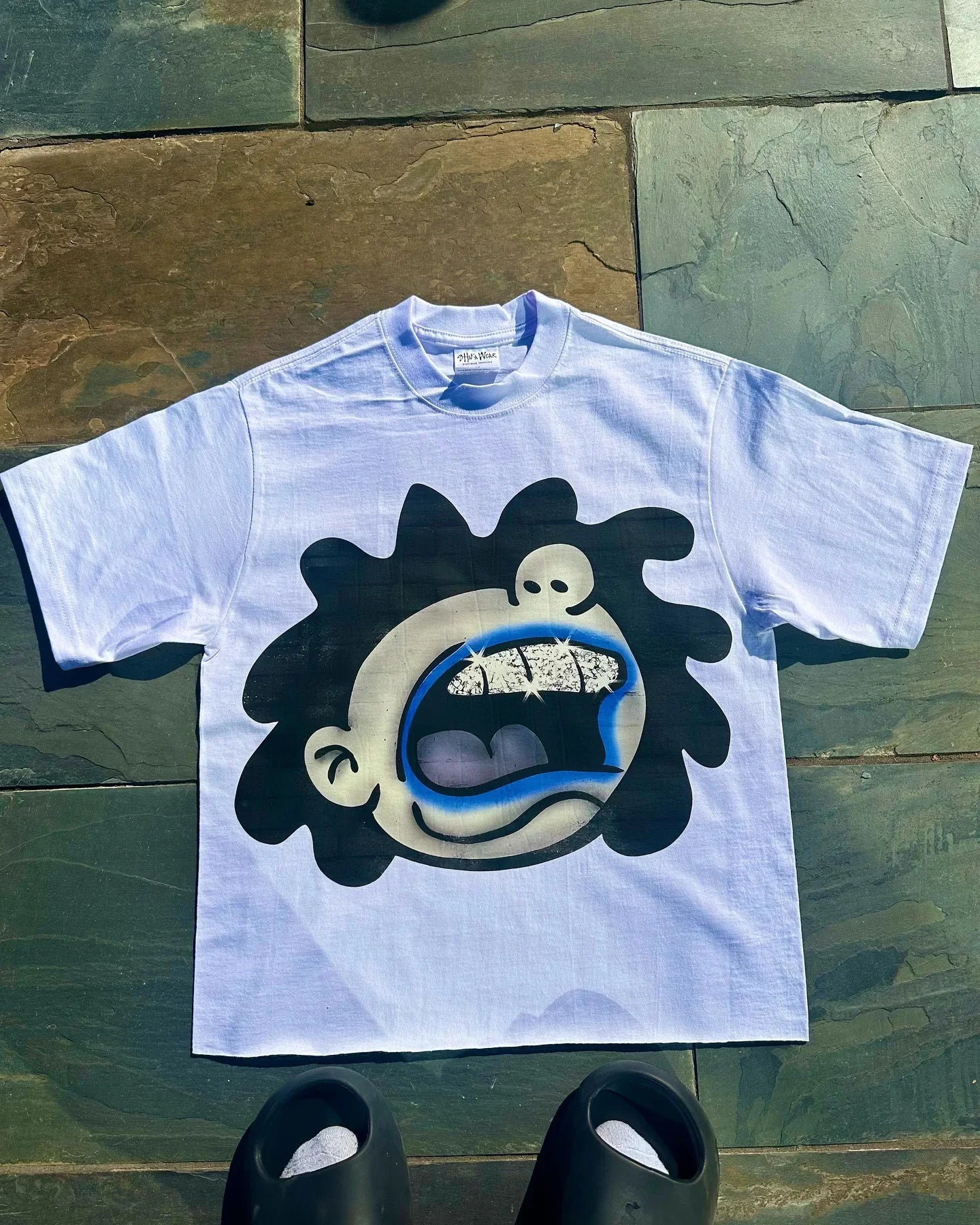 T-shirt de Algodão Solta de Moda Masculina Hip-hop de Rua com Gráficos T-shirts de Streetwear Harajuku Unissexo, Desenho Animado Americano Chique